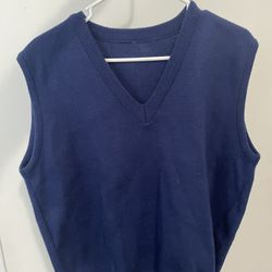 Women’s Navy Blue Sweater Vest 