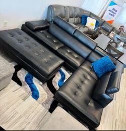 COMFY NEW IBIZA SECTIONAL SOFA AND OTTOMAN SET ON SALE ONLY $799. IN STOCK SAME DAY DELIVERY 🚚 EASY FINANCING 