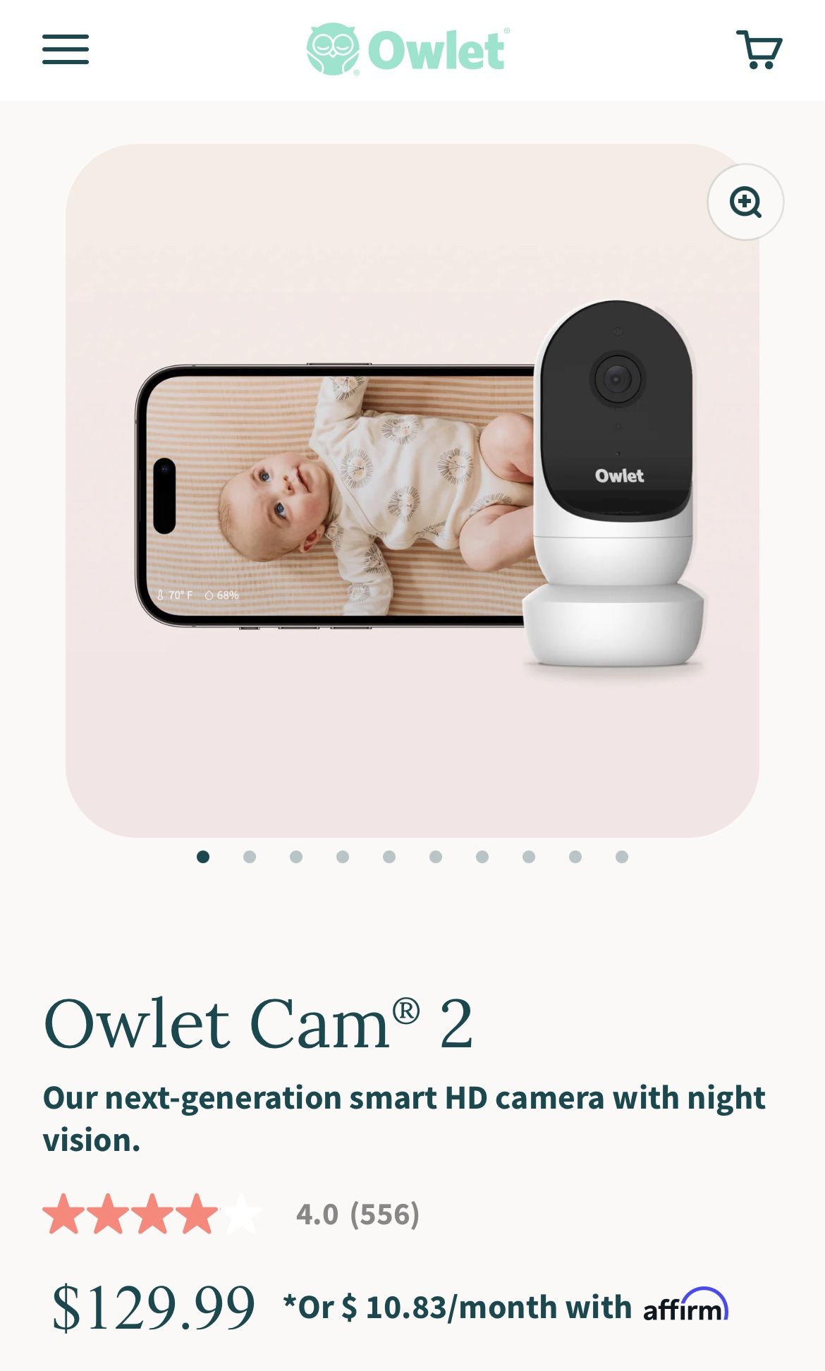 Owlet Cam 2 Baby Monitor