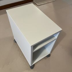 Nightstand/Side Table On Casters
