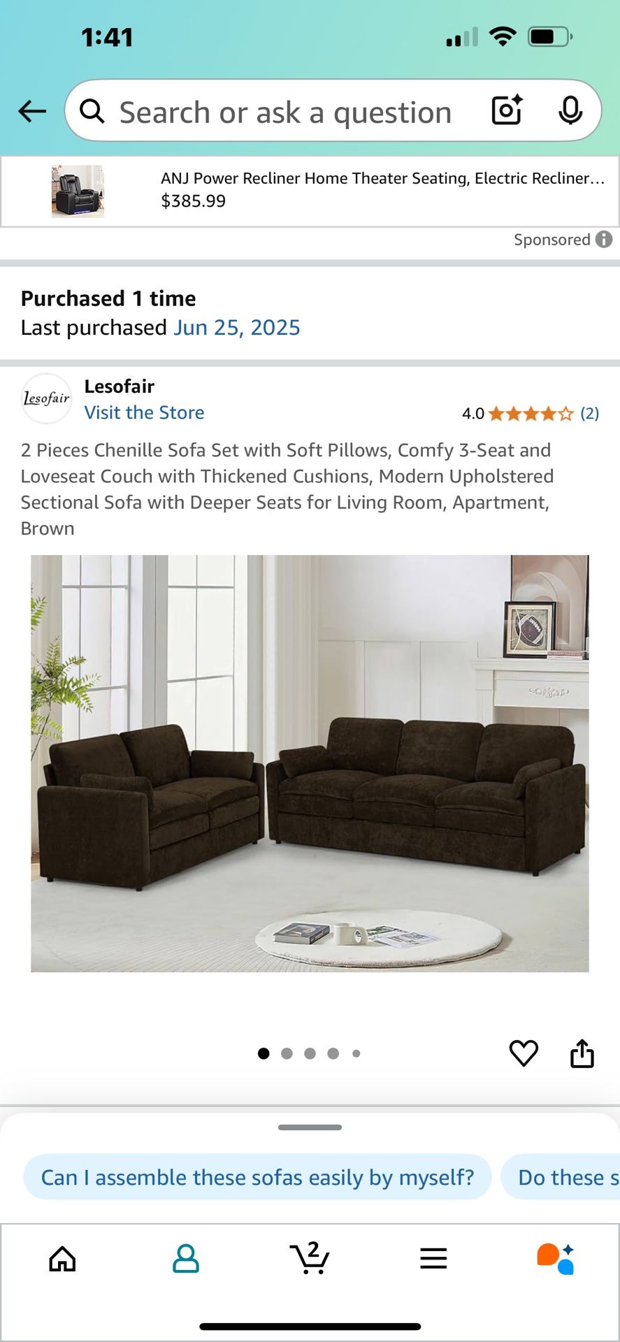 Sofa & Loveseat (New)