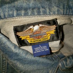 Vintage Harleydavidson Denim Vest