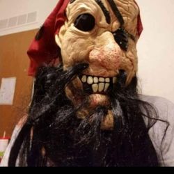 Fun World Vinyl Mask Captain Jack Pirate halloween