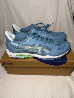 ASICS Men’s Blade FF Athletic Shoes Size 12 Saba blue/white