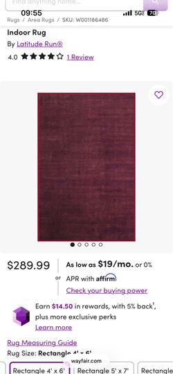 12’ x 7’ Plum Wool Area Rug
