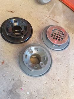 Shower Floor Drain Bases – Lot of 3 available now,2" black pipe
