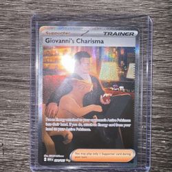Giovanni’s Charisma SIR MINT: 151 Pokemon Card RARE