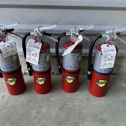 Set of 4 - Buckeye 5lb. ABC Dry Chemical Fire Extinguishers