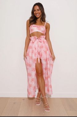 FLORAL MAXI SKIRT