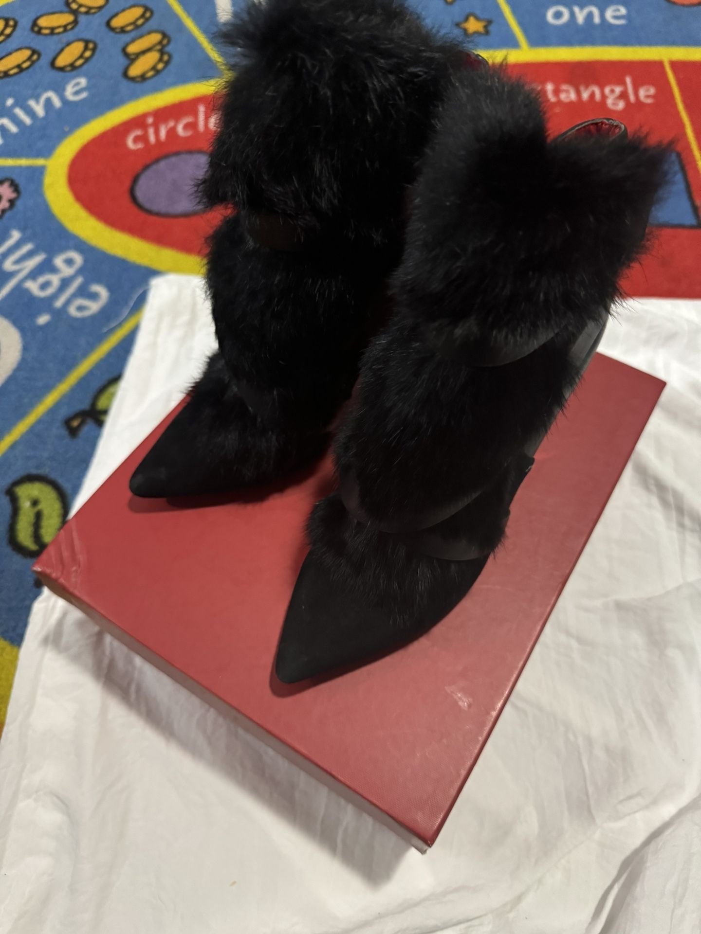 Charles Jourdan Fur Boots