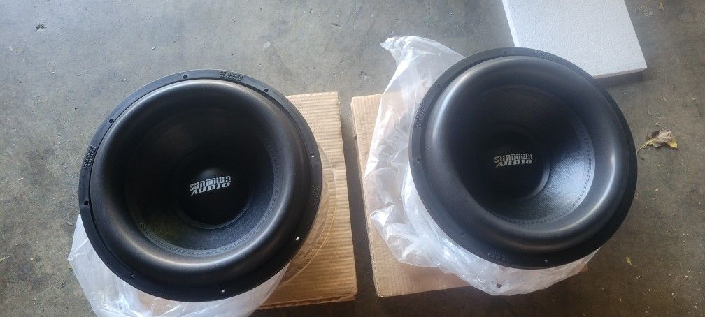 Sundown 15"subwooers
