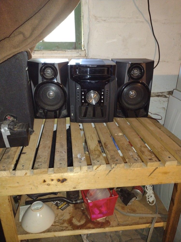 Sharp Cd Player Bookshelf Stereo