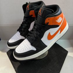 NIKE AIR JORDAN 1 MID BALCK TOE STARFISH 