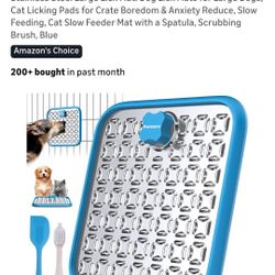 Stainless Steel Large Lick Mat: Dog Lick Mats for Large Dogs, Cat Licking Pads for Crate Boredom & Anxiety Reduce, Slow Feeding, Cat Slow Feeder Mat w