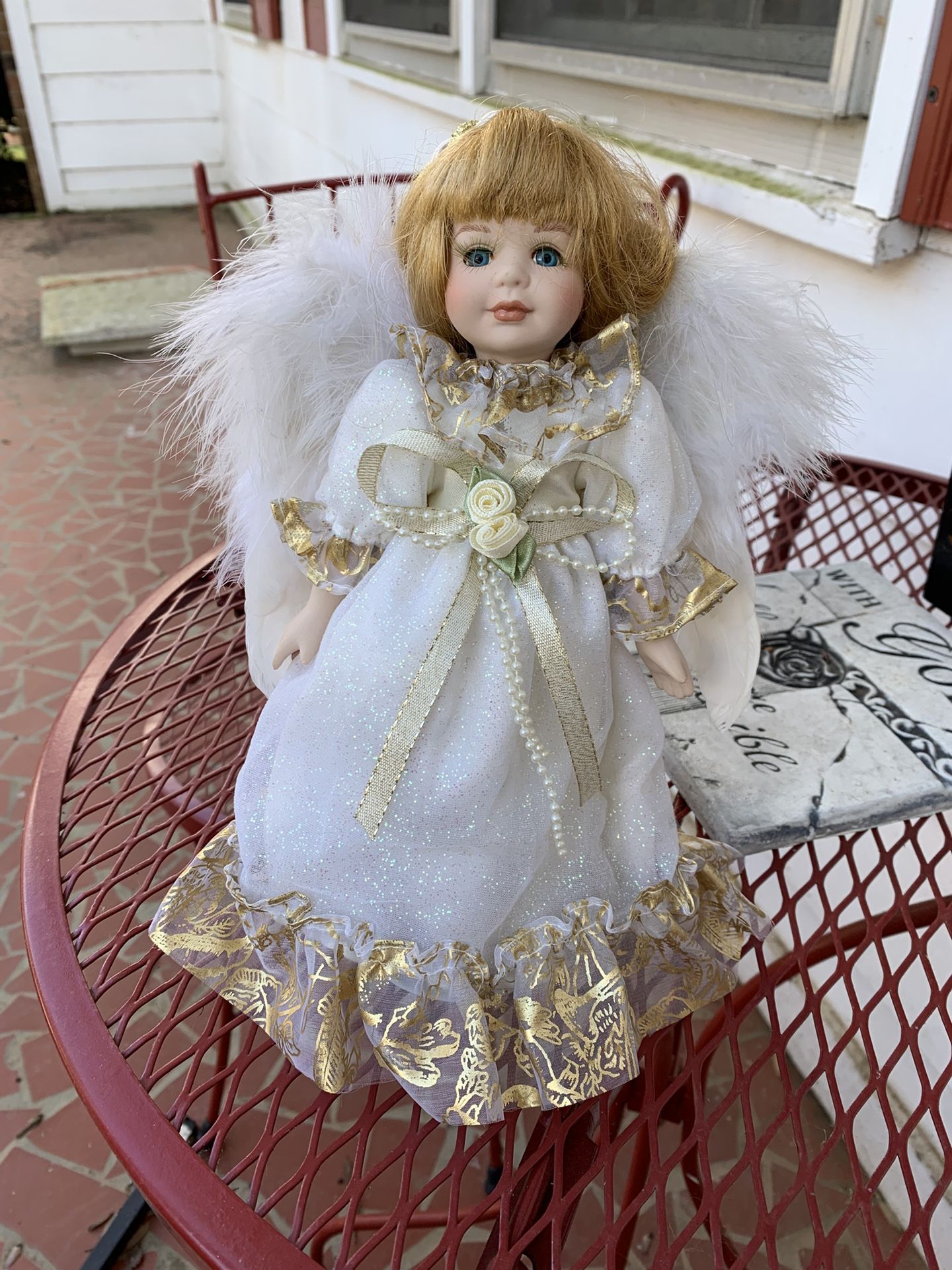 Avon porcelain angel doll