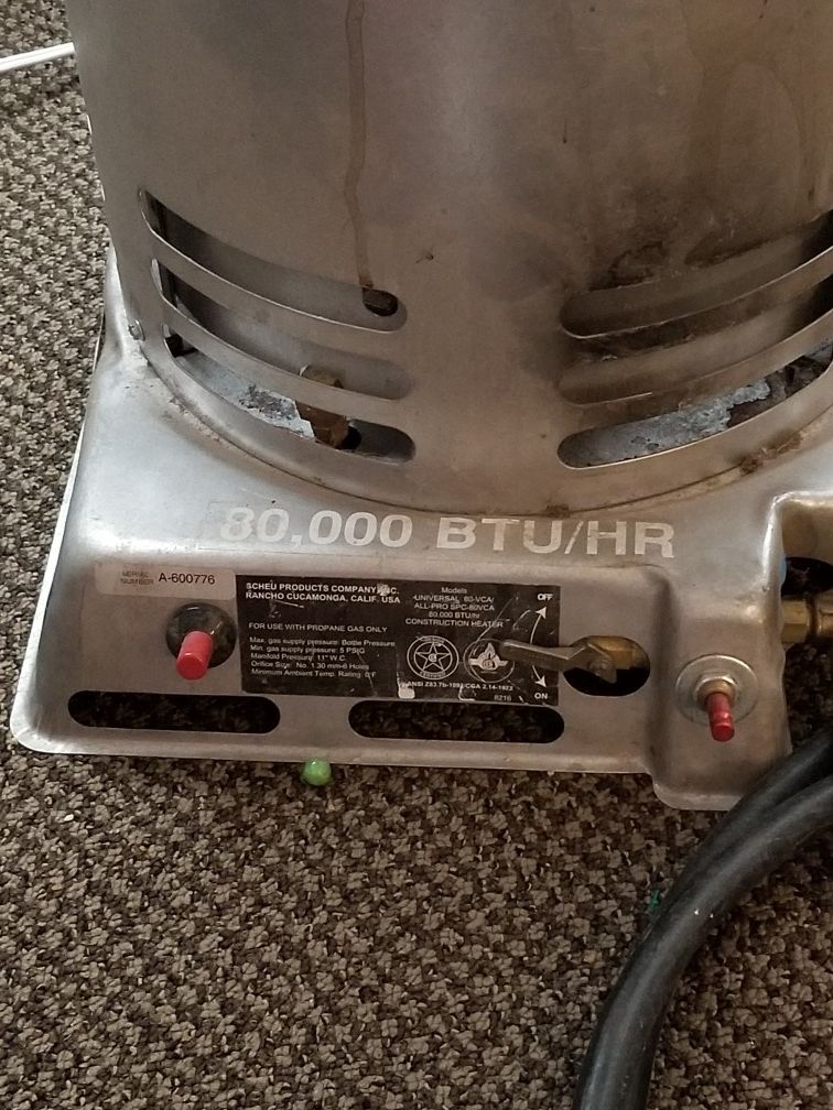 Scheu Products Tophat Propane Heater for Sale in Colorado Springs, CO -  OfferUp