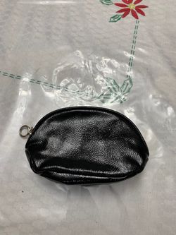 Small black makeup bag