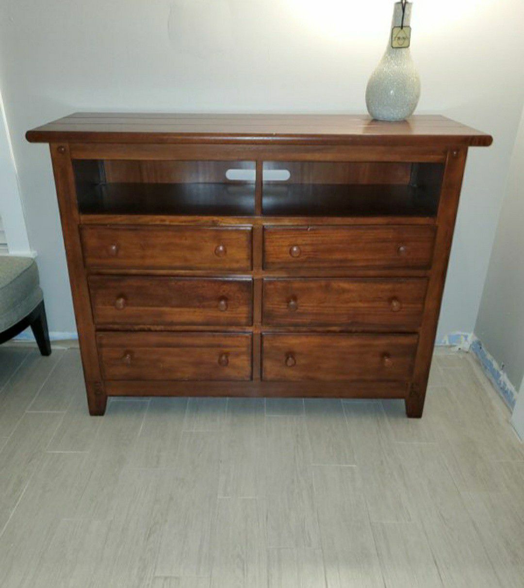 Vietnamese Solid Wood 6 Drawer Console