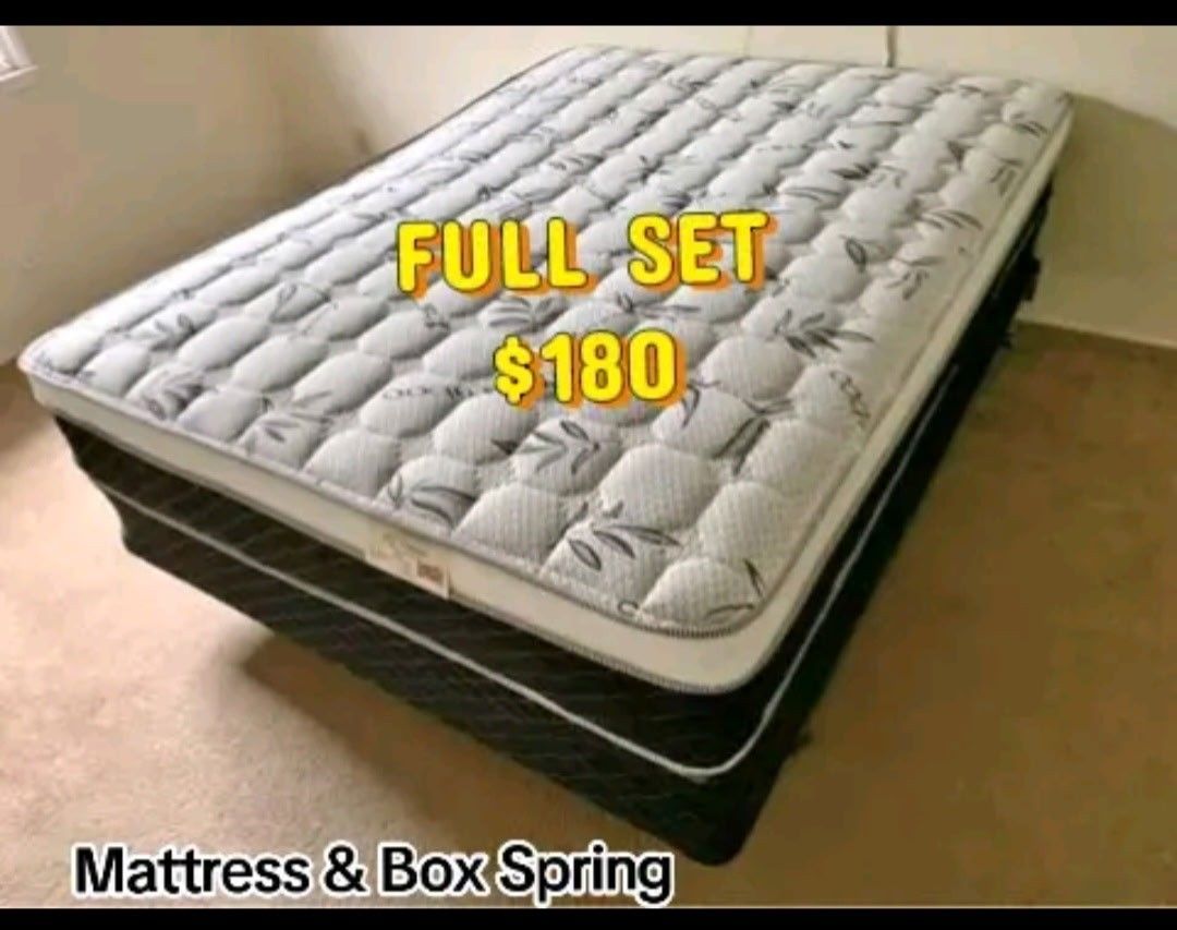 Full Set Mattress & Box Spring