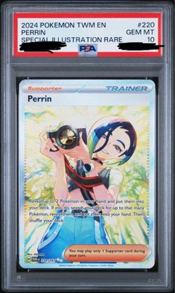 PSA 10 Perrin 220/167 Pokemon Twilight Masquerade Special Illustration Rare Card