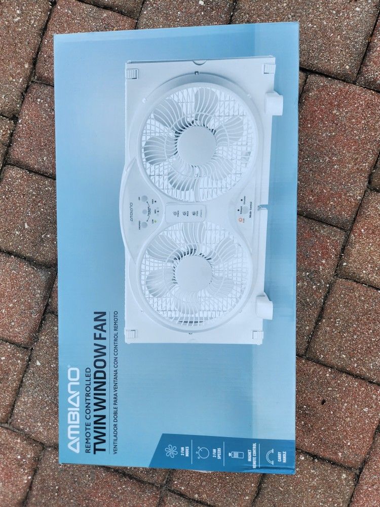 Twin Window Electric Window Fan