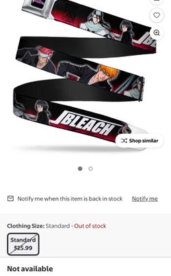Bleach buckle down belt