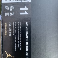 Jordan 10 Retro 30th 
