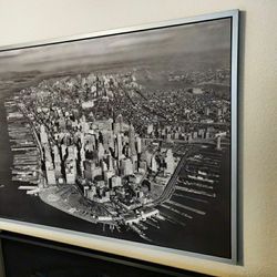 Large Vintage Manhattan Photograph By Philip D. Gendreau 55"Wx39.25"x1"D