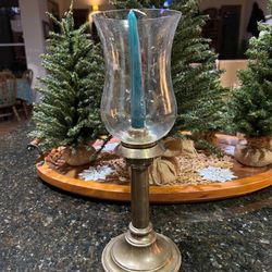 Brass Candleholder with Dome   