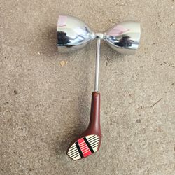 Golf Club Novelty Cocktail Jigger