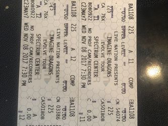 Imagine dragons tickets great seats