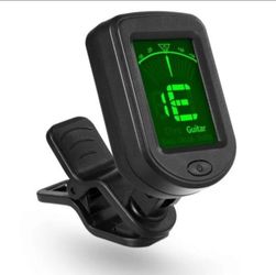 Guitar Tuner Clip On for Acoustic/Electric Guitar, Ukulele, Violin, Bass, Banjo
