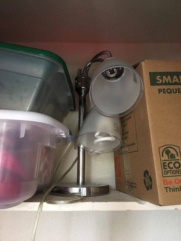 Chrome desk lamp