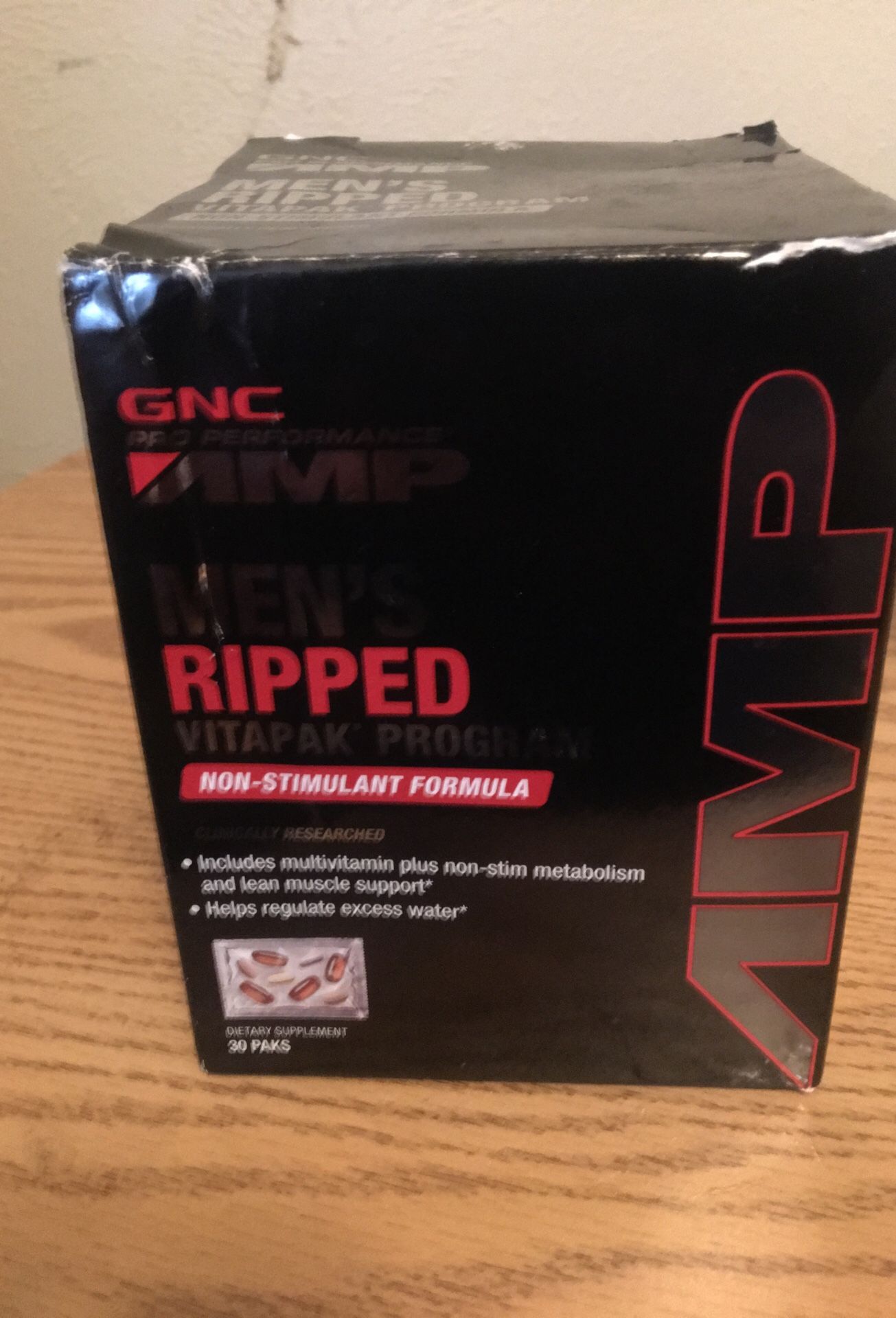 (GNC MMP) MEN’S RIPPED VITAPAK PROGRAM <non stimulant formula