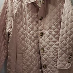 Quilted Jacket. Ls Leather/outerwear. Color Venetian Pink. Women Size  12/14