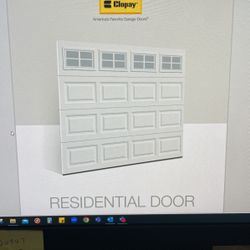 11’8x7’ Short panel 1 Car Garage Door 