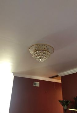 Crystal light fixture