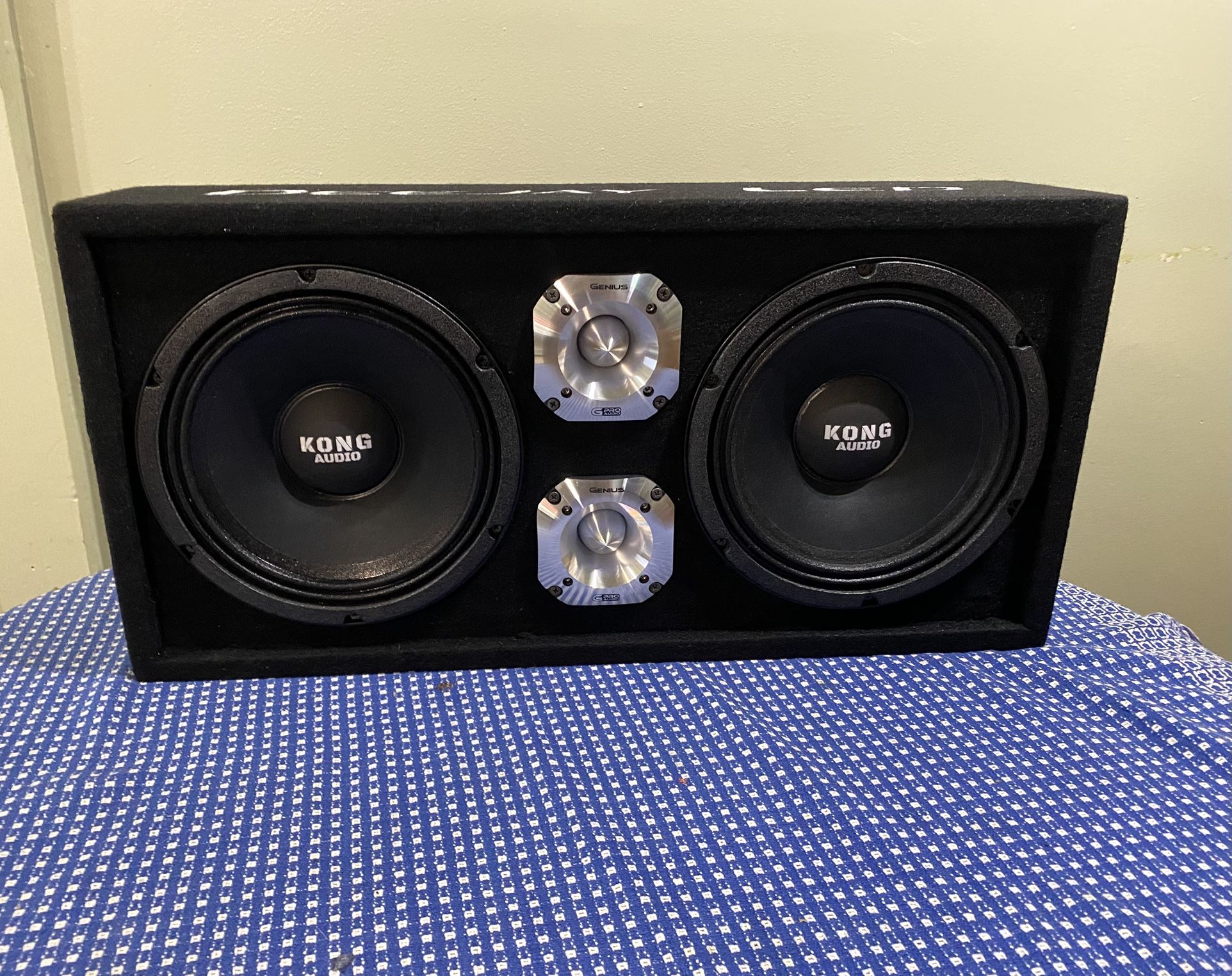 New 10” Kong Audio Midbass Midrange Highs Loud Speaker Box