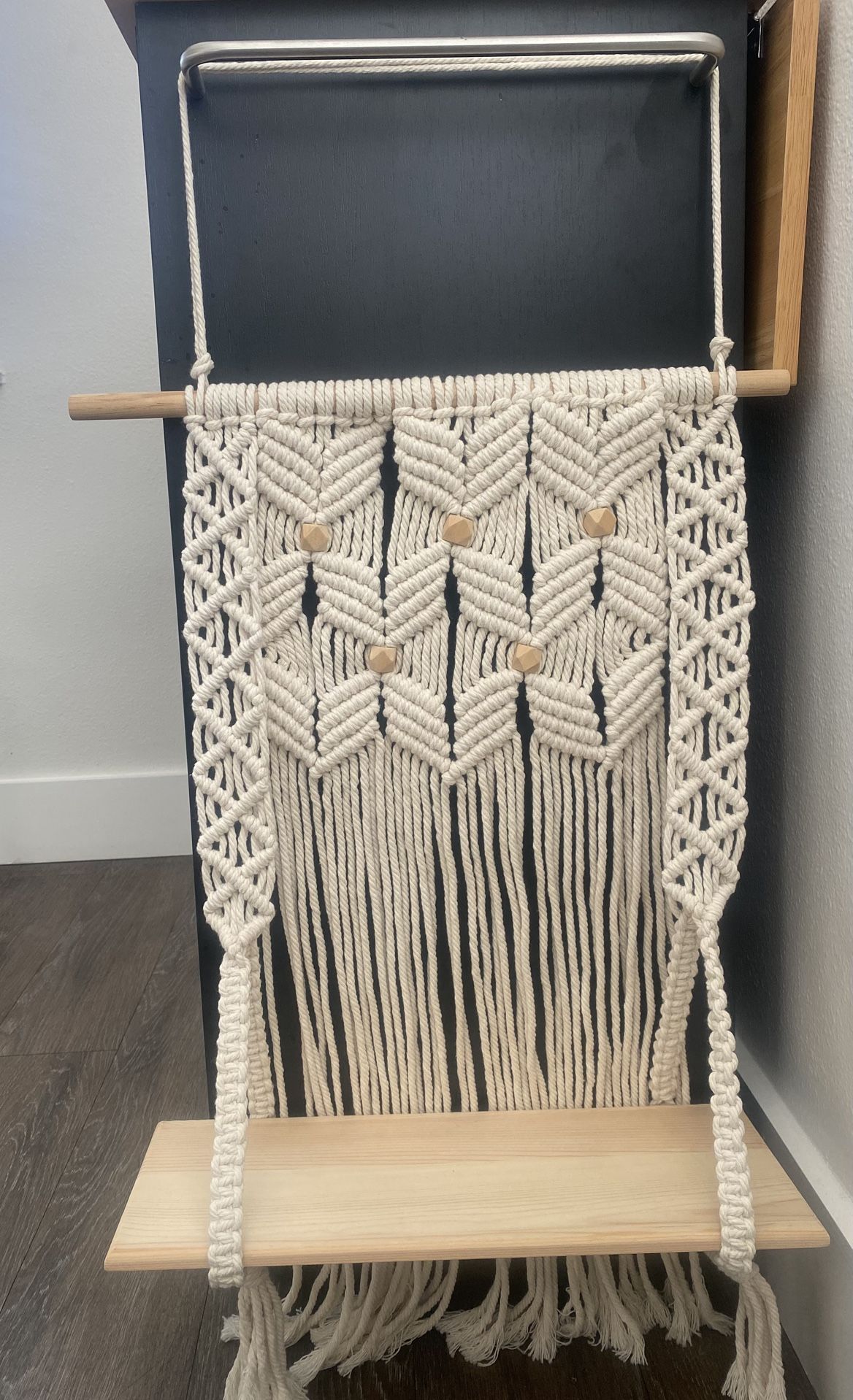 Macrame Hanging Shelf Decor