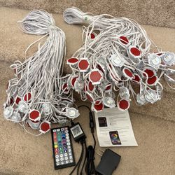 500FT Permanent Outdoor Lights Waterproof with Smart App Control Remote,DIY Scene Modes,Music Sync hronization,Eaves Lights for Garden Decor,Deck,Chri