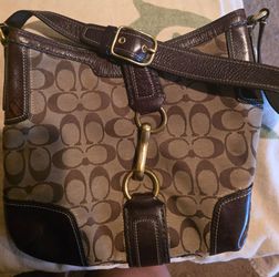Vintage Coach logo brown