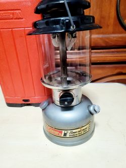 1990 Coleman Powerhouse 295 Dual Fuel Lantern w/ Original Coleman Carry Case