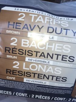 Two Tarps In One 12 Ft By 16 Ft New