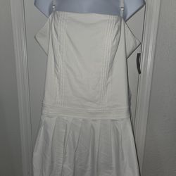 New Plus White Tennis Dress Size 3x
