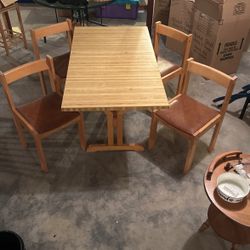 table and chairs