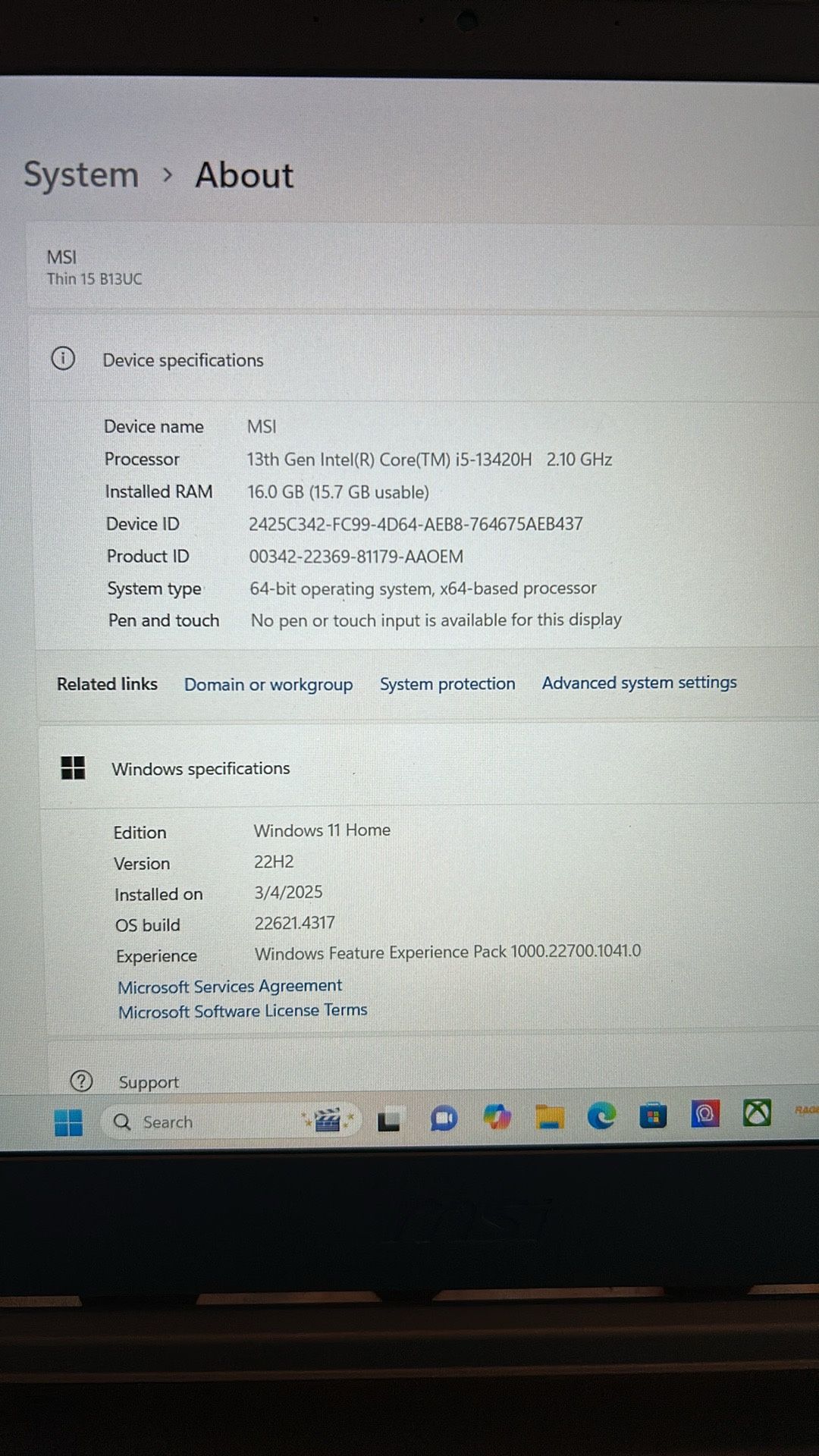 MSI Gaming Laptop