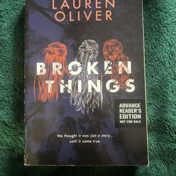 Broken Things - paperback novel