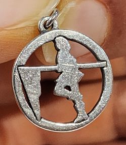 James Avery Color Guard Flag Charm Pendant
