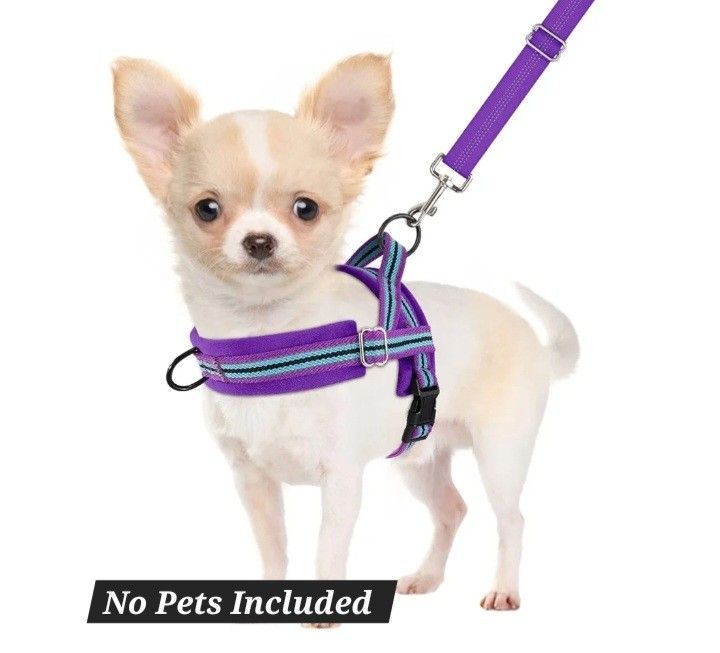 SlowTon No Pull Small Dog Harness and Leash Set