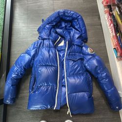 Moncler Blue Down Puffer Size 1